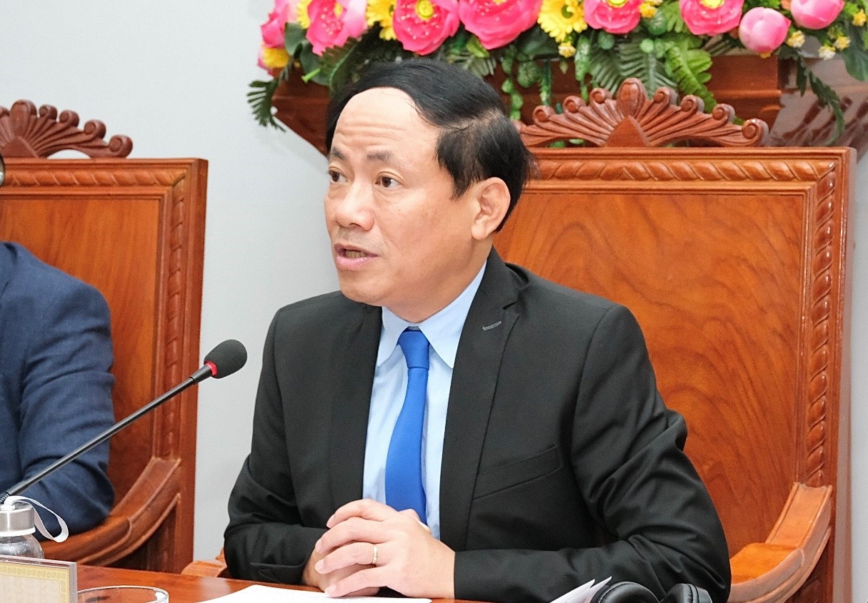 Đồng chí Phạm Anh Tuấn – Chủ tịch UBND tỉnh Bình Định phát biểu tại hội thảo.
